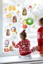 Snowman and Snowy Trees Christmas Set Glass Wall Sticker - 3