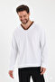 V-Neck Long Sleeve Comfortable Fit T-Shirt - 4