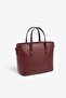 Burgundy - Burgundy Plain Women's Handbag Sp1185 - 4