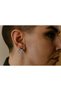 Women's Crystal Stone Gray Steel Earrings - 3