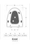 Ceramics Venice Normal Close Toilet Seat Cover ABS Oval with Quick Release (VN05AAWHA) - 3