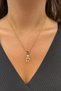 Women's Tiny Human Figure Sparkling Crystal Stone Women's Necklace