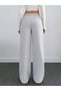 Carla Women's Wide Leg Oversized High Waist Loose Pocketed La Embroidered Sweatpants - 2