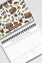 Book Coffee and Flower Themed A5 Spiral Bound To-Do List Weekly Planner - 8