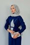 Glitter Plaid Patterned Knitwear Dress - 2