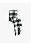 Soft Textured Tasseled Plaid Long Scarf