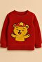 Bear with Hat Printed Tracksuit Set 3-4-5-6-7-8-9-10-11-12 Years Old - 2