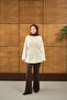 Women's Elastic Waist Tunic Cream - 7