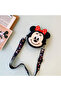 Minnie Mouse Mickey Side Strap Children's Silicone Girl's Bag Wallet Adjustable Strap Detachable 13X8Cm