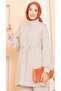 Beli Adjustable Quilted Vest Set Piece Hijab Set Beige - 2