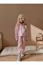 Girl's W Striped Zippered Sweatshirt Winter Set - 3
