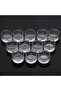 Clear Tealight Candle Holder Set of 12 (2 x 1.4 inches) - Clear Glass - 8