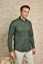 Button-Down Collar Oxford Stretch Fabric Slim Fit Men's Shirt - 4