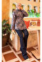Piped Ethnic Pattern Quilted Jacket -15 - 6