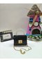 Women's Pearl Handle Black Stylish and Elegant Bag - 3
