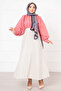 Sena Pleated Skirt Cream - 3
