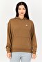 Women Oversized Fit Long Sleeve Training Hodie, Brown