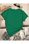 Christmas Noel Printed Cotton Short Sleeve Regular Fit Rock T-Shirt - 2