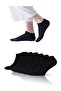 10 Pairs Stitch-Free Unisex Washable Perfumed Plain Black Short Booties Socks - 2