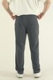 Men's Smoked Baggy Cut Knitted Fabric Wide Leg Sweatpants - 5