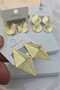 3 Pairs Vintage Gold Women's Earring Set - 3