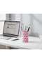 Heart Patterned Pink Makeup Organizer |   Brush Holder |   Pen Holder | - 2