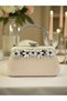 Skin Nude Color Glittery Satin Crystal Stone Handle Women's Evening Dress Bag - 3