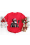 Christmas Noel Printed Cotton Short Sleeve Regular Fit Rock T-Shirt
