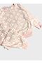 Girl's Cotton Fleece-Lined Pieces Daisy Patterned Long Sleeve Winter Pajama Set - 4