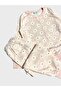 Girl's Cotton Fleece-Lined Pieces Daisy Patterned Long Sleeve Winter Pajama Set - 3