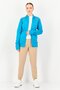 Women Sportswear Fit Brand Logo Long Sleeve Outdoor Sweatshirt, Turquoise - 4