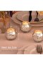 LAMORGIFT Silver Votive Candle Holders Set of 12 - Mercury Glass Tealight Holders - 2