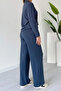 Women's Modal Fabric Polo Neck Long Sleeve Suit 3114 - 6