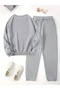 Unisex Men Women New York Brooklyn Pink Lettering Printed 3 Thread Crewneck Sweatsuit Set - 3