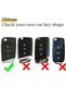 Volkswagen Golf 7 7.5 - Seat - Skoda 2015 and up Sustali Black Smoke Transparent Key Case - 4