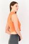 Women Tight Fit Sleeveless Training Tank Top, Orange - 2