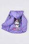 Miniğimin Cicilerin Krm Kalp Printed Inside Welsoft Girl's m Transitional Coat - Purple