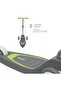 Mika LED Scooter for Kids - Adjustable, Foldable, LED Lights, Green - 5