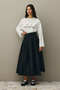 Pile Stitched Skirt Black - 3