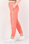 Women Dri Fit Running Track Pants, Orange - 4