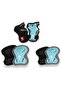 Kids Safety Gear Set – 1 Pair Elbow Pads, 1 Pair Knee Pads, 1 Pair Wrist Guards – Blue
