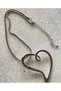 Steel Large Size Heart Women's Necklace - 3