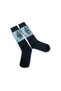 Black Color Women's Knee High Socks (Women's Pilot Printed)