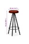 Bar Stools 2 pcs Real Leather - 3