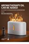 Simulation Flame Air Aromatherapy Humidifier 200ml 4.5W LU1524-5 White - 3