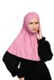 Practical Scarf with Veil - Ready-To-Wear Turban Without Veil - Soufflé Model, Non-Slip and Anti-Sweat - Pink - 5