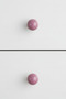 5 Pcs Porcelain Ball Knob Pink Children's Room Furniture Handle Ceramic Single Screw Drawer Handle (30 mm) - 4