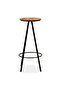 Bar Stools 2 pcs Solid Reclaimed Wood - 2