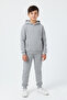 3 Yarn Thick Winter Kangaroo Pocket Hooded Boys' Tracksuit Set - 2