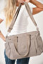 Elovella Mink Women's Multi-Compartment Waterproof Crinkle Daily Crossbody and Shoulder Bag - 4